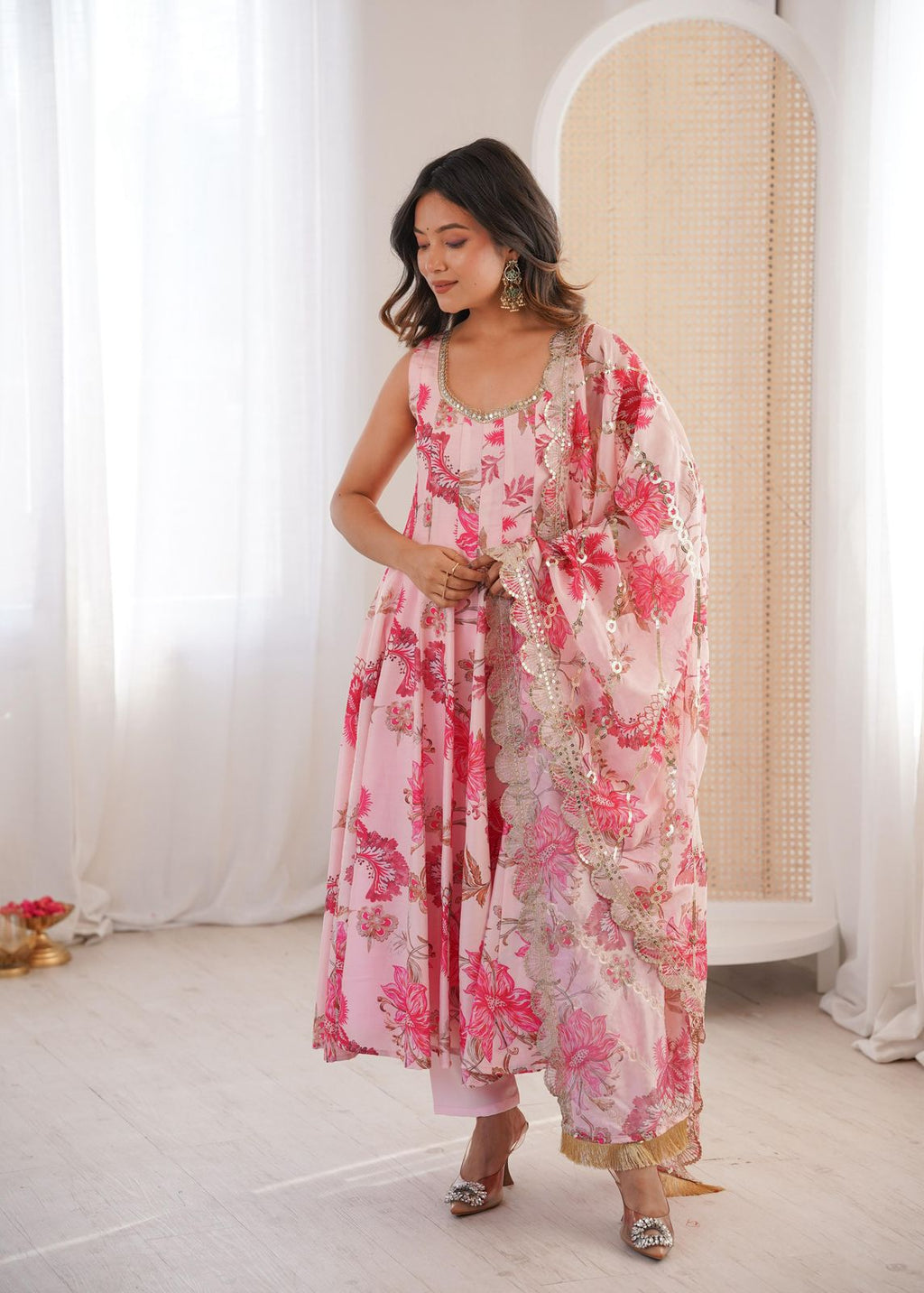 Beautiful Floral Frock Gown