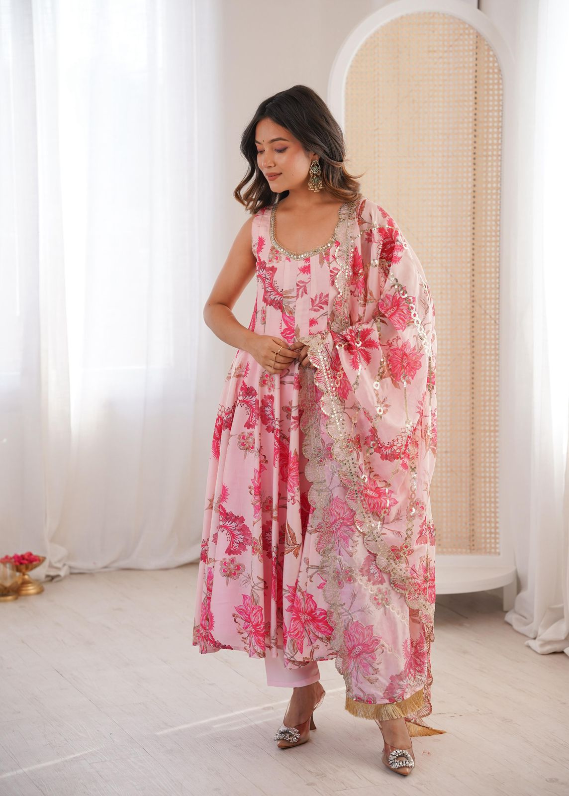 Beautiful Floral Frock Gown