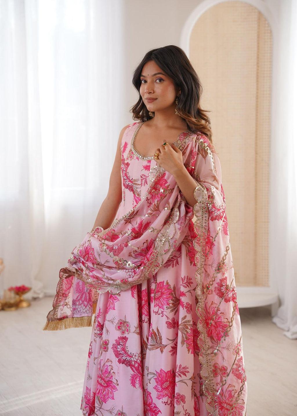Beautiful Floral Frock Gown