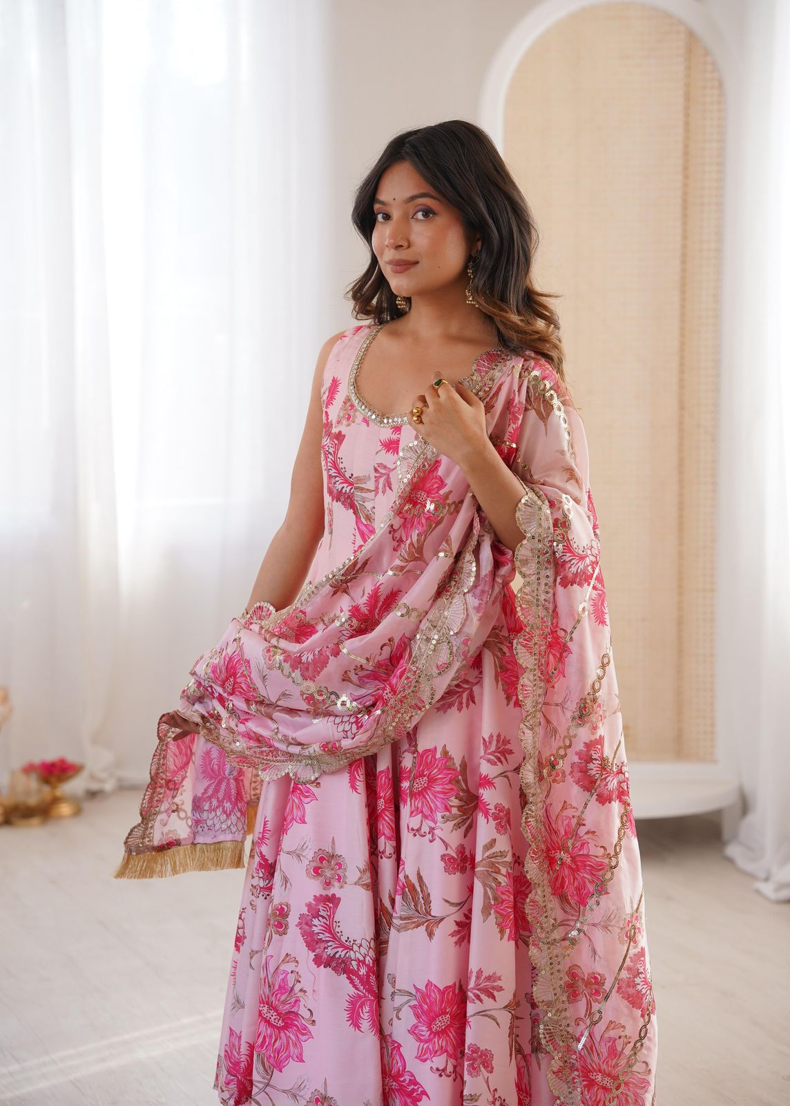 Beautiful Floral Frock Gown
