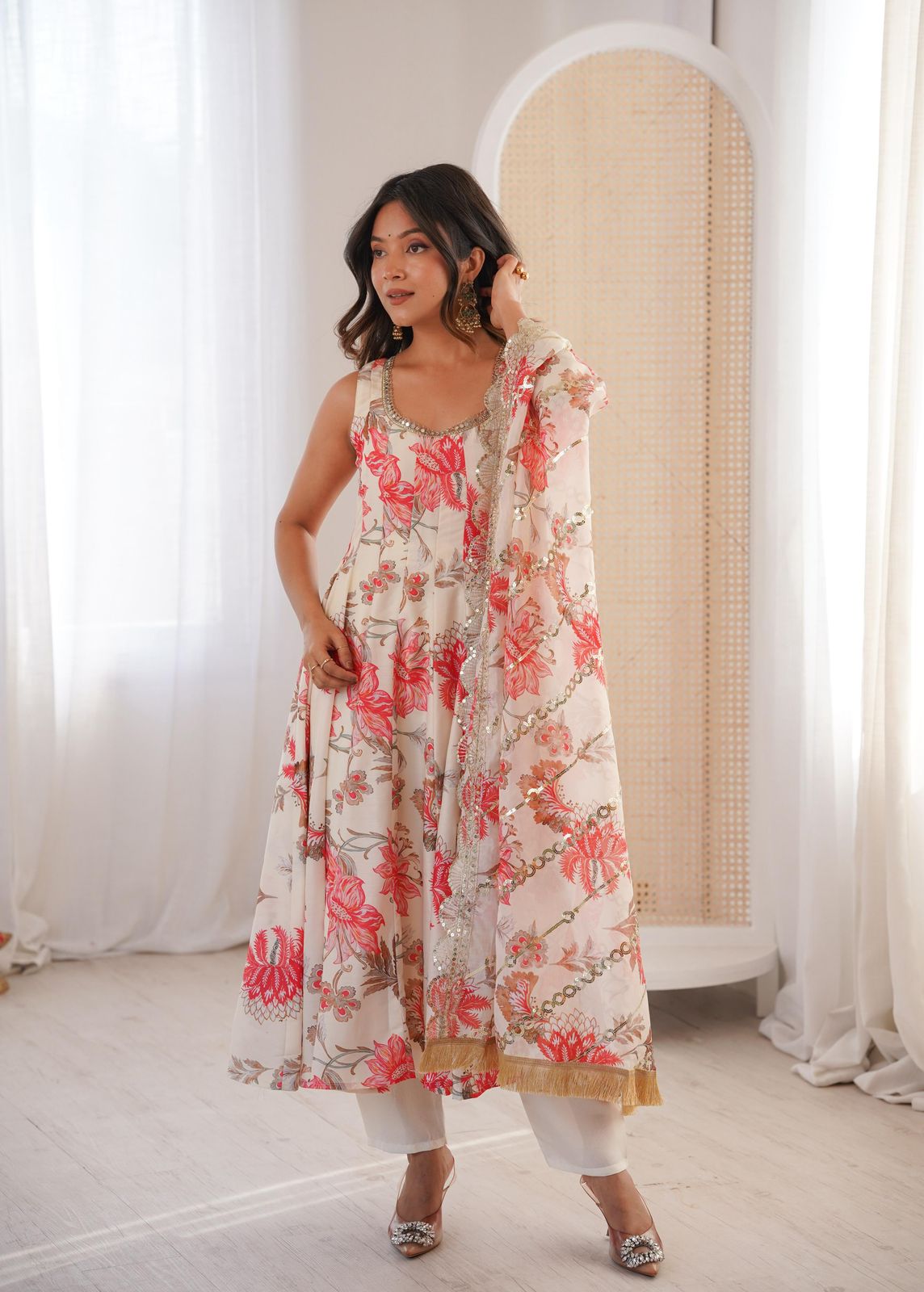 Beautiful Floral Frock Gown