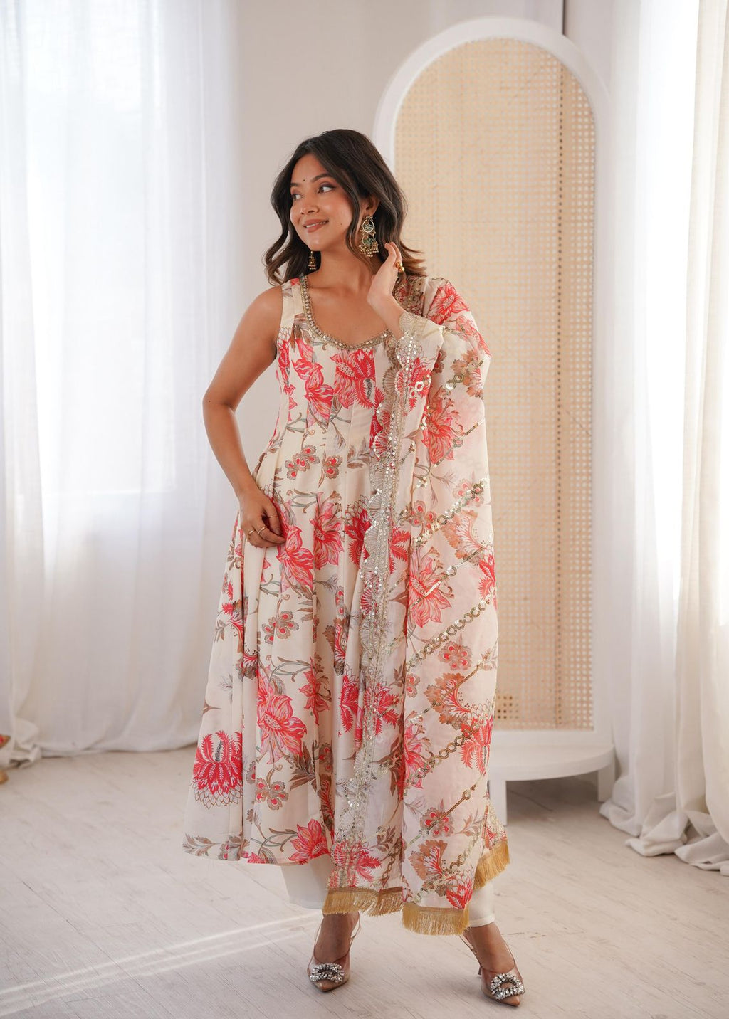 Beautiful Floral Frock Gown