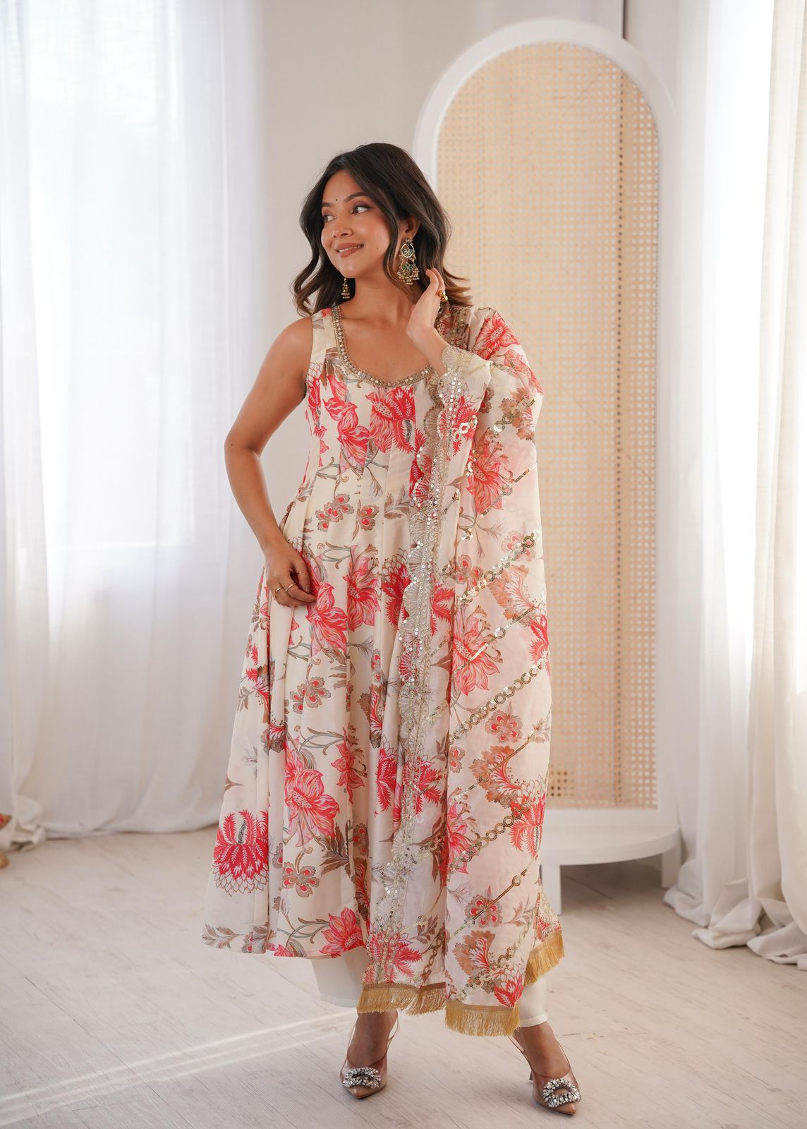 Beautiful Floral Frock Gown