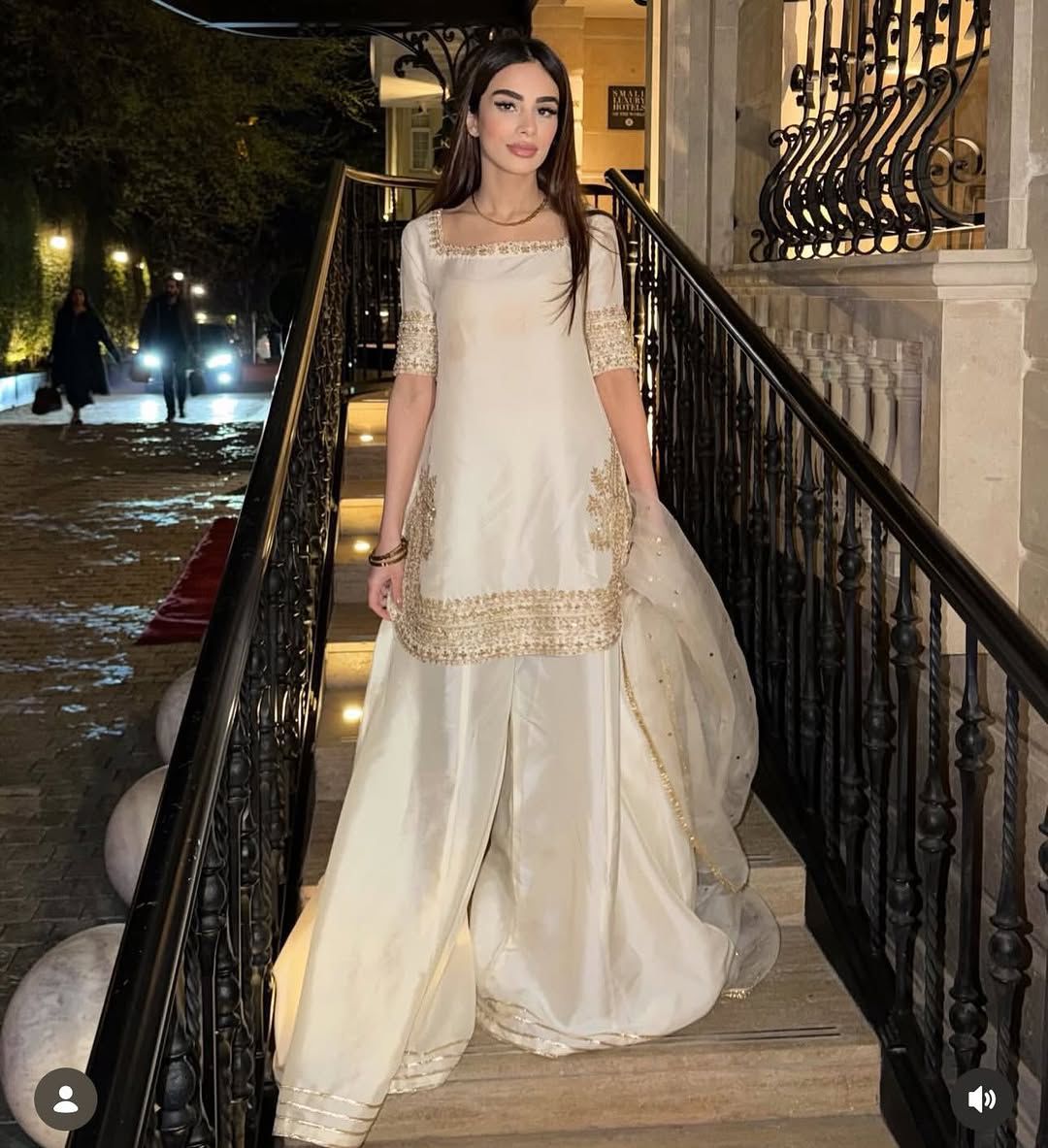 Golden Touch Ivory Ethnic Kurta Set