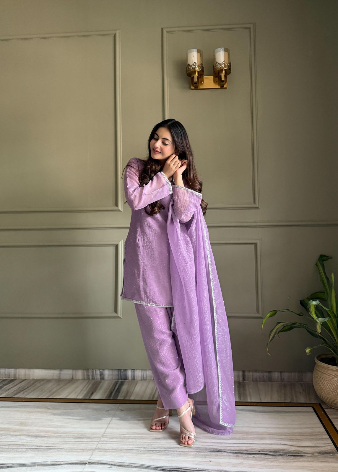 Soft Lavender Elegance Suit Set