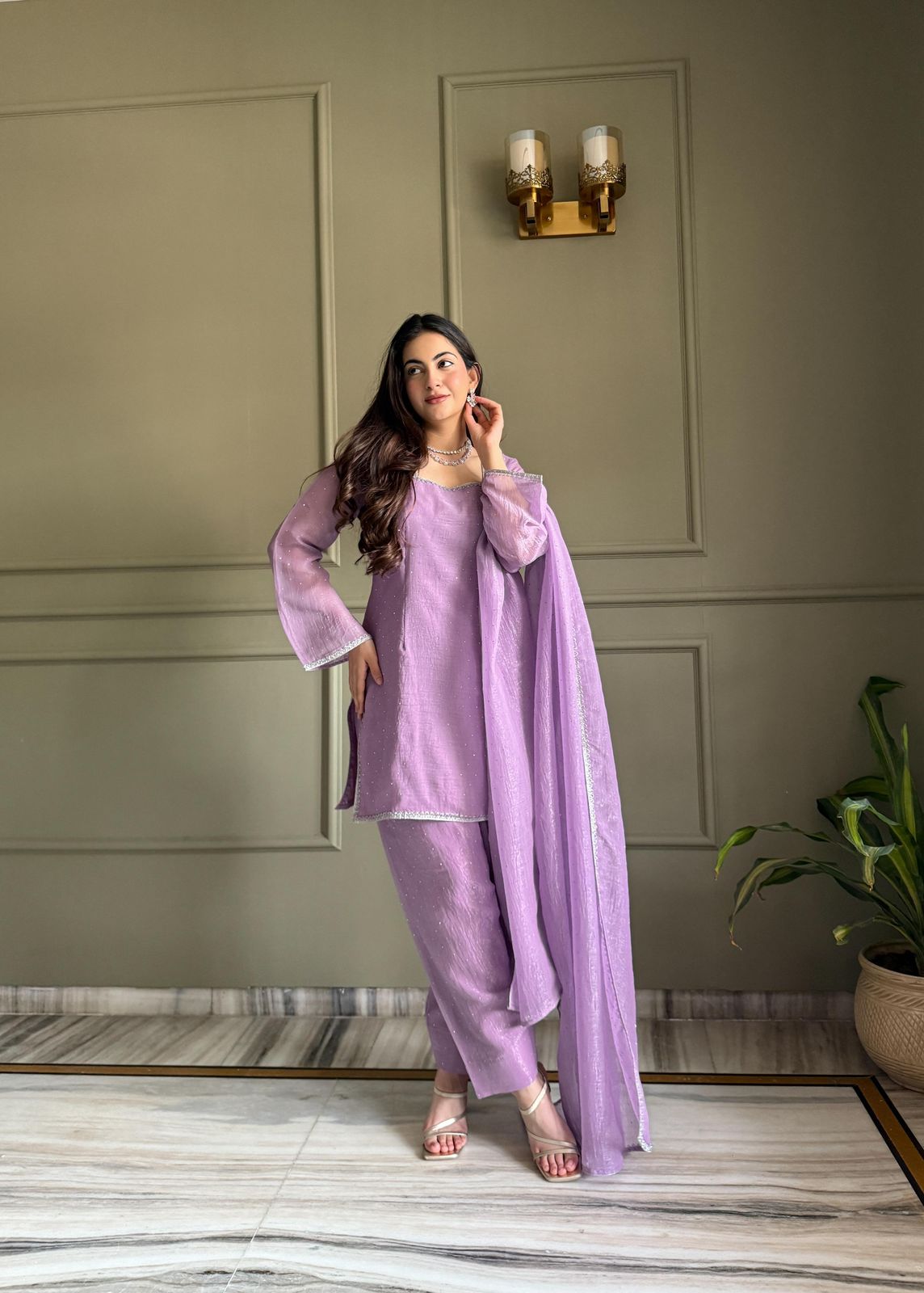 Soft Lavender Elegance Suit Set