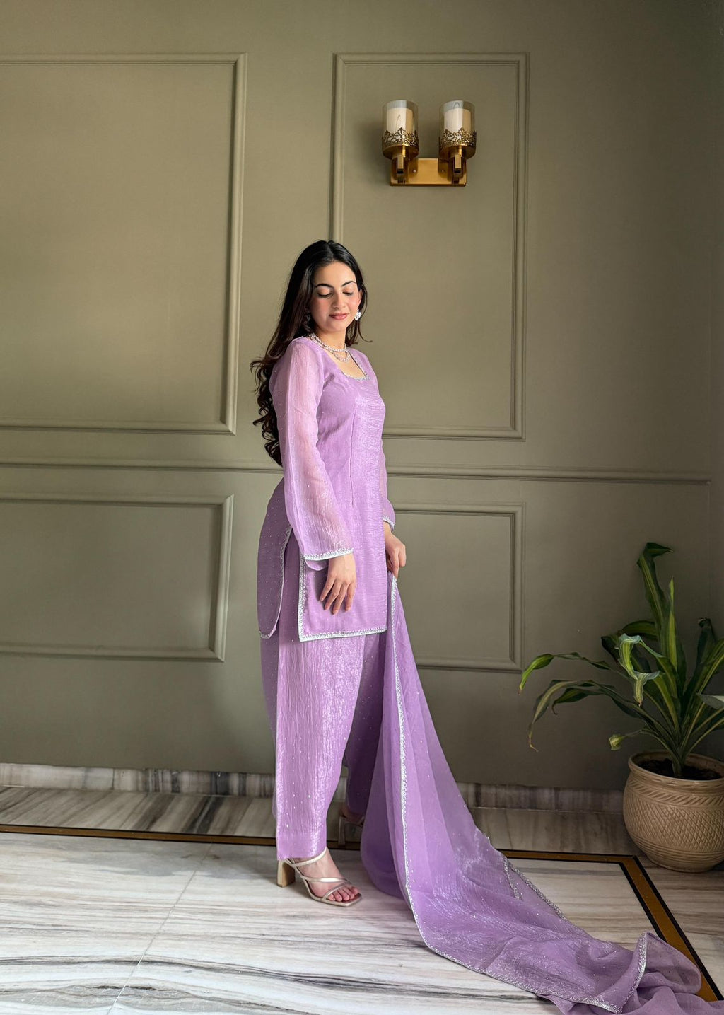 Soft Lavender Elegance Suit Set