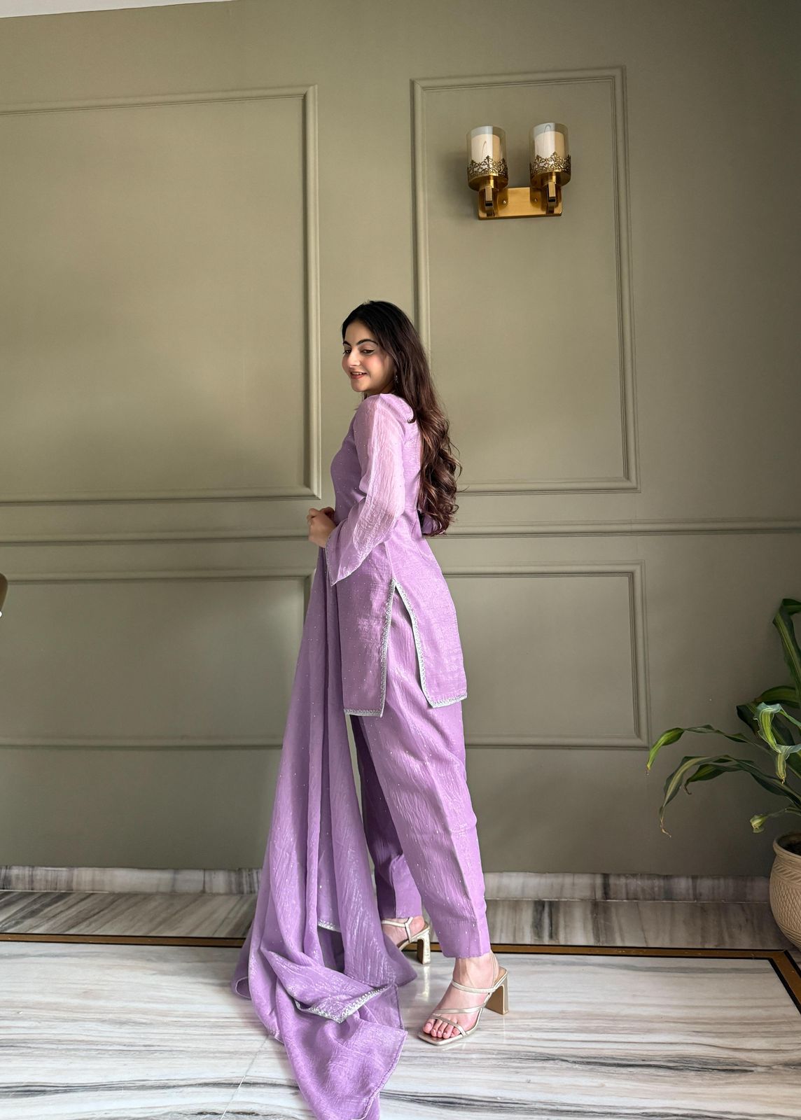 Soft Lavender Elegance Suit Set