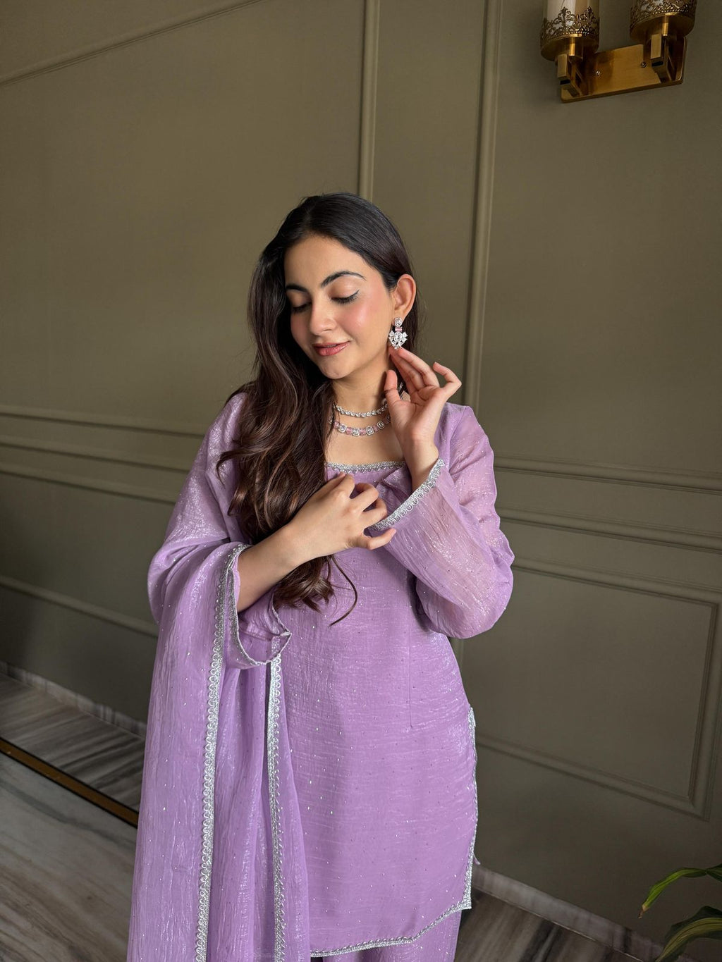 Soft Lavender Elegance Suit Set