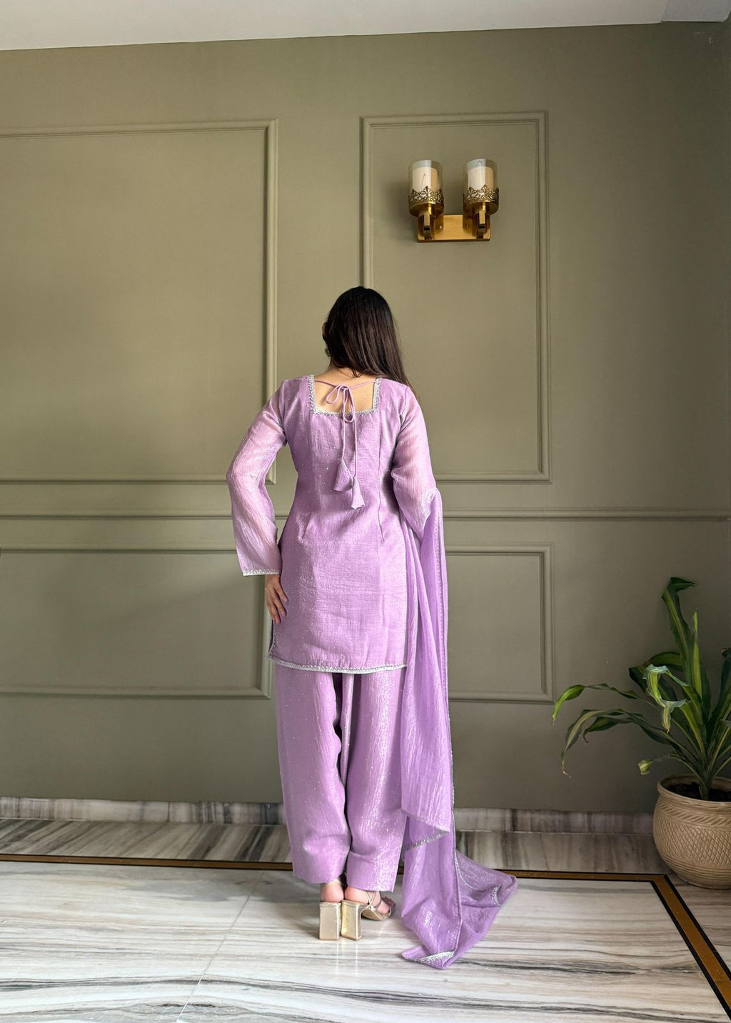Soft Lavender Elegance Suit Set