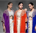 Royal Embroidered Cape Set
