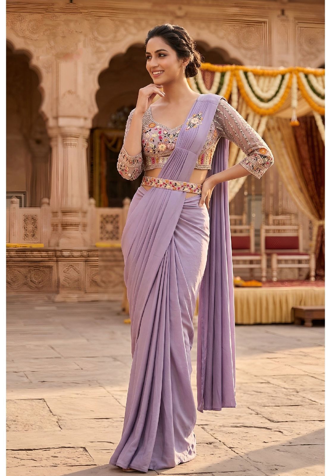Pre-Stitched Saree for Women – Ready-to-Drape Trendy Saree for Party Wear