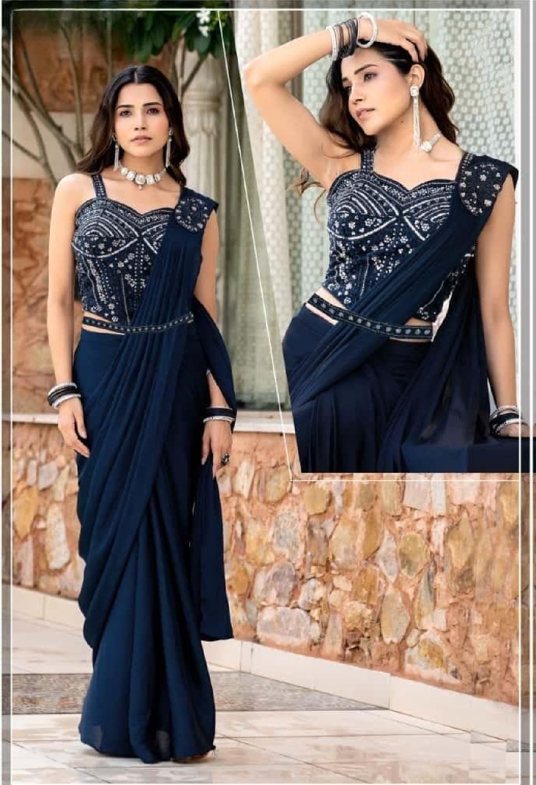 Pre-Stitched Saree for Women – Ready-to-Drape Trendy Saree for Party Wear