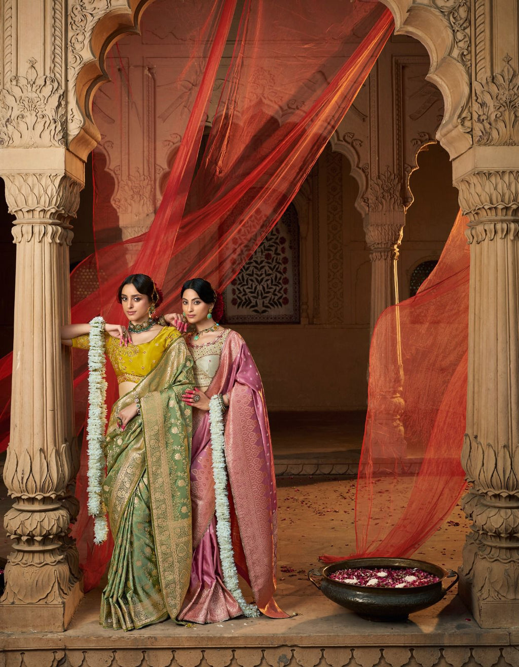 Premium Royal Look Satin Saree