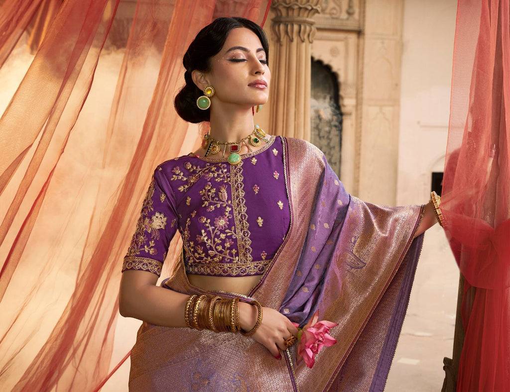 Premium Royal Look Satin Saree