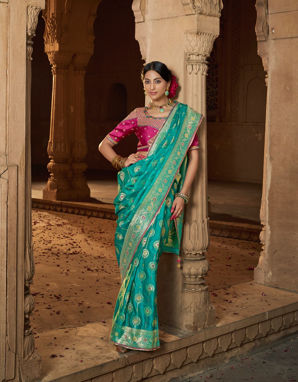 Premium Royal Look Satin Saree