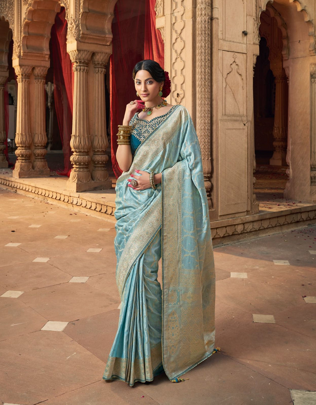 Premium Royal Look Satin Saree