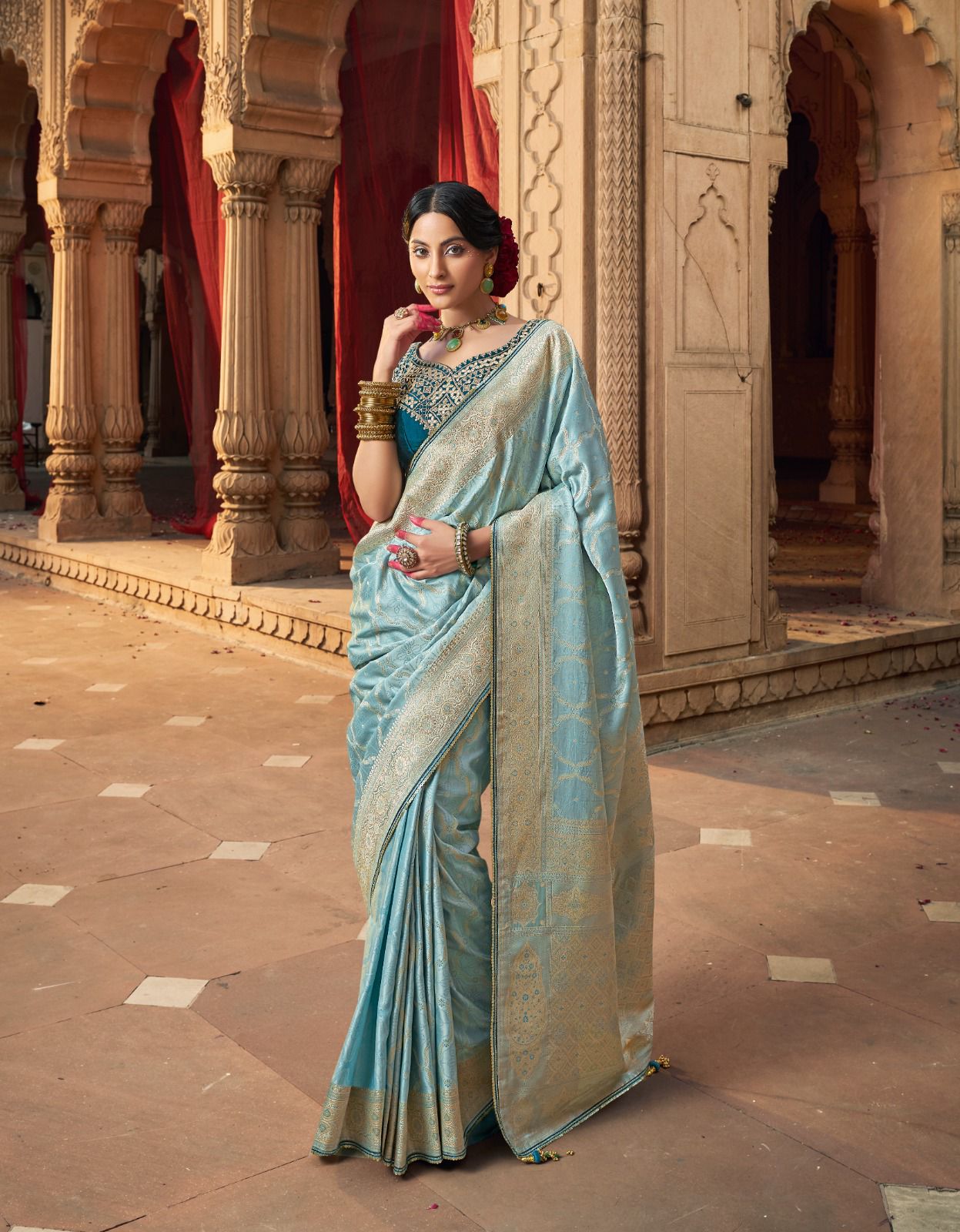Premium Royal Look Satin Saree