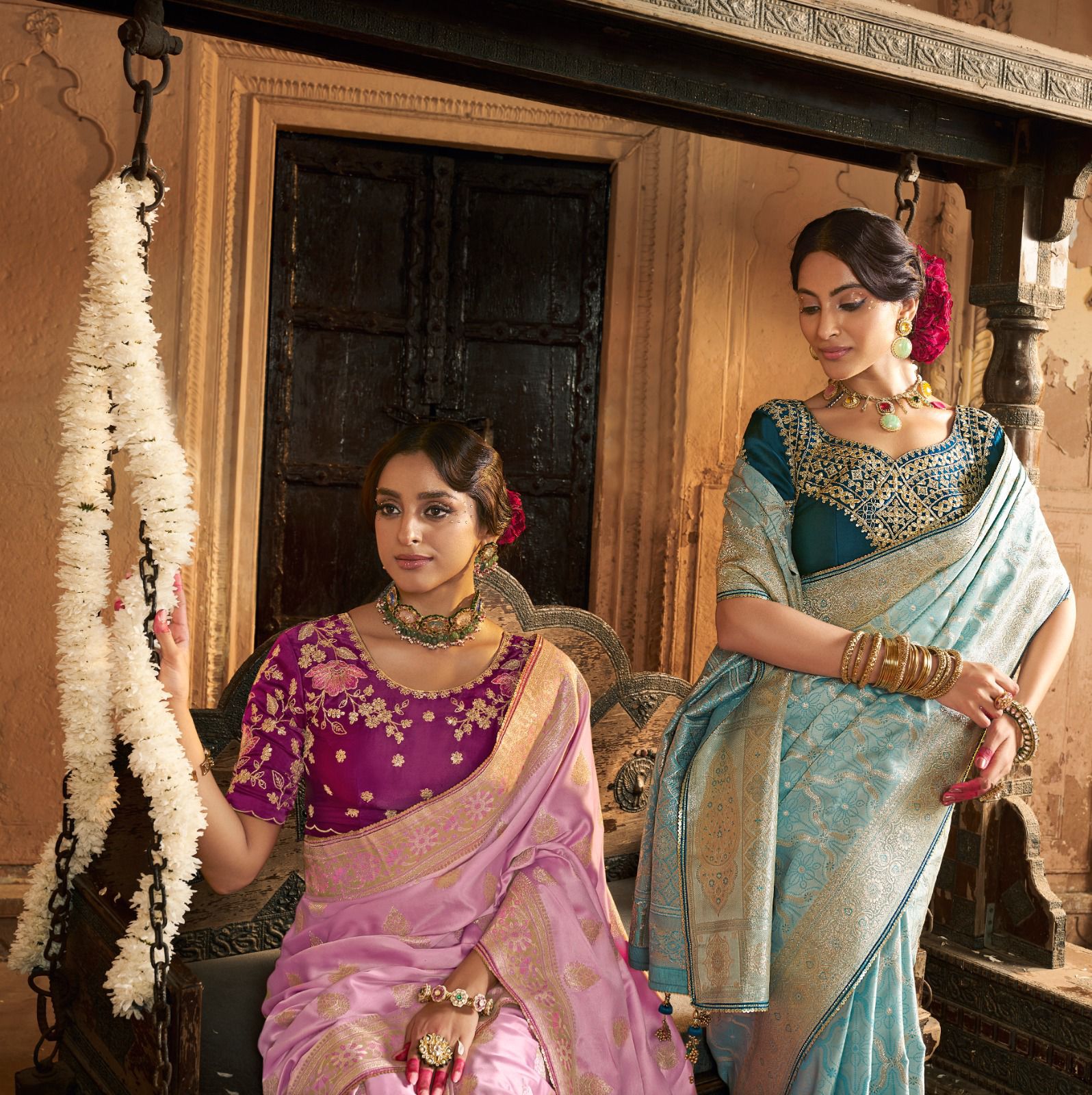 Premium Royal Look Satin Saree