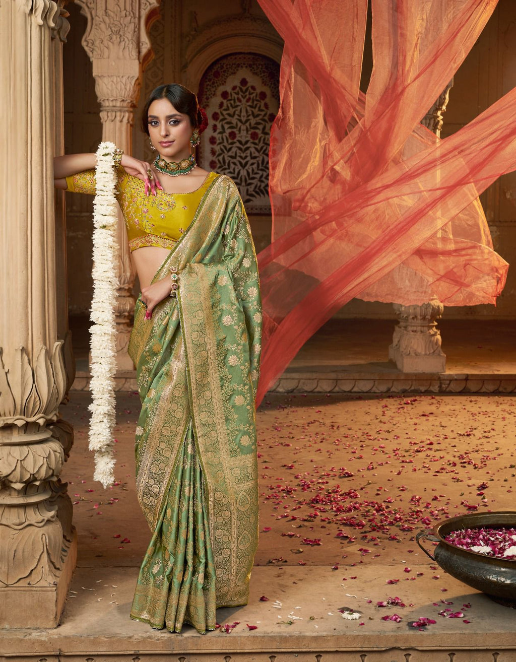 Premium Royal Look Satin Saree