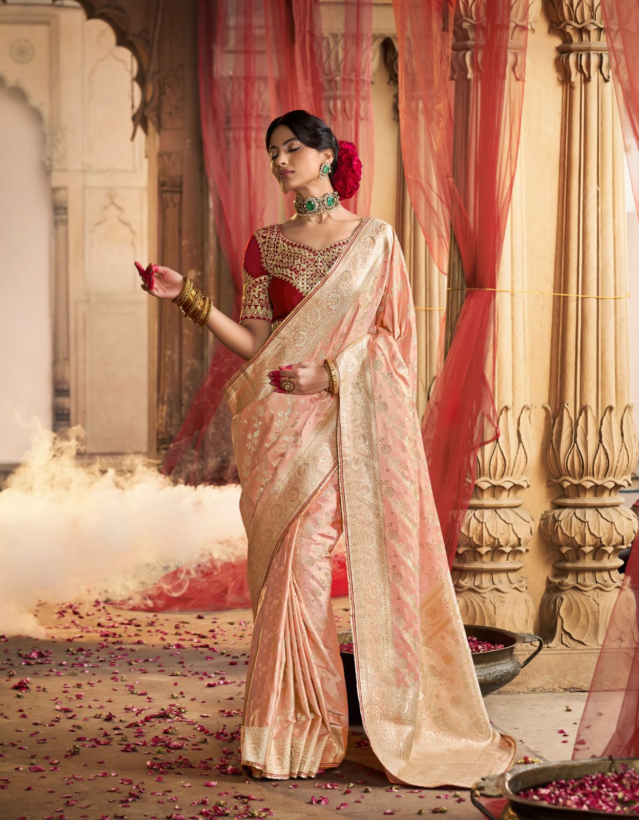 Premium Royal Look Satin Saree