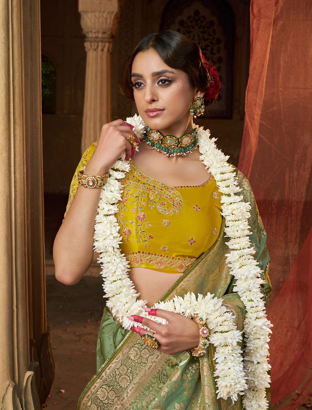 Premium Royal Look Satin Saree