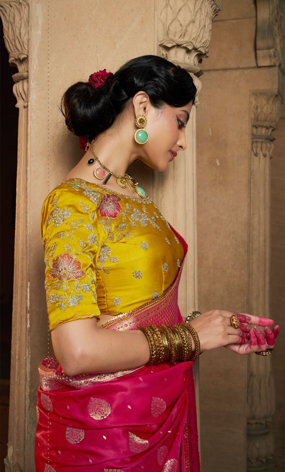 Premium Royal Look Satin Saree