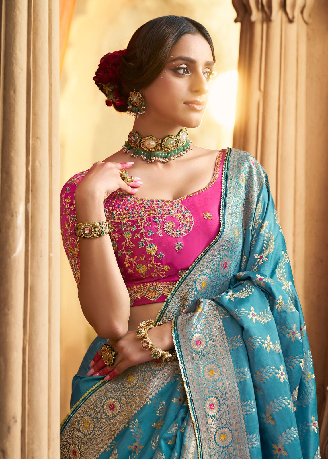 Premium Royal Look Satin Saree