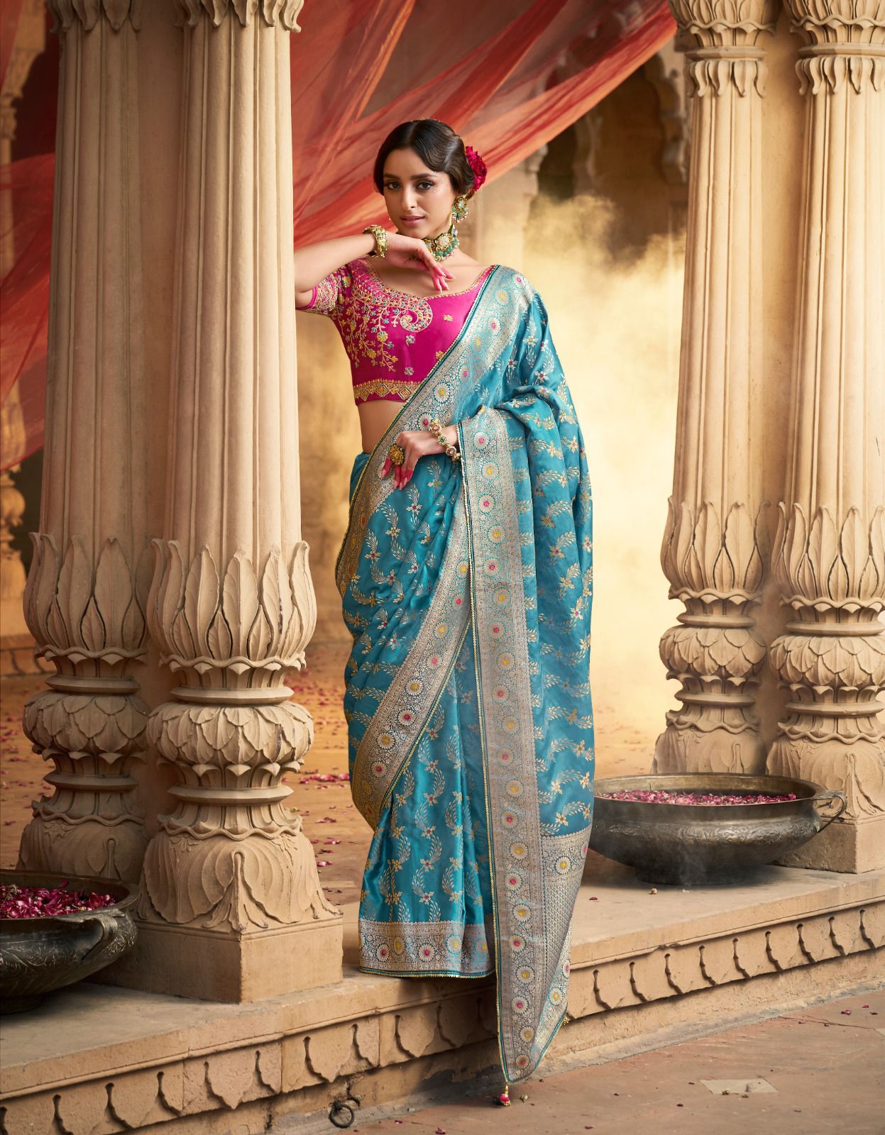 Premium Royal Look Satin Saree