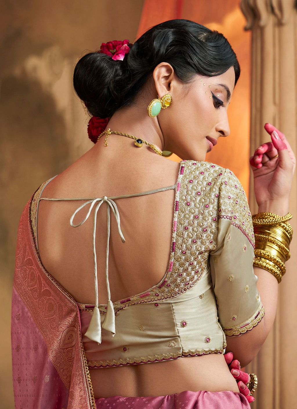 Premium Royal Look Satin Saree