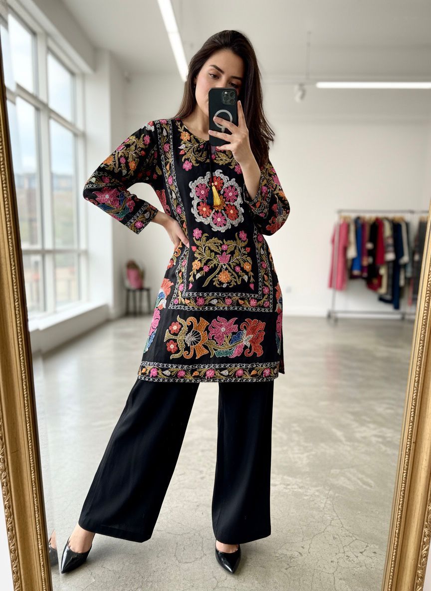 Magic Cotton Kurti with Plazzo Set