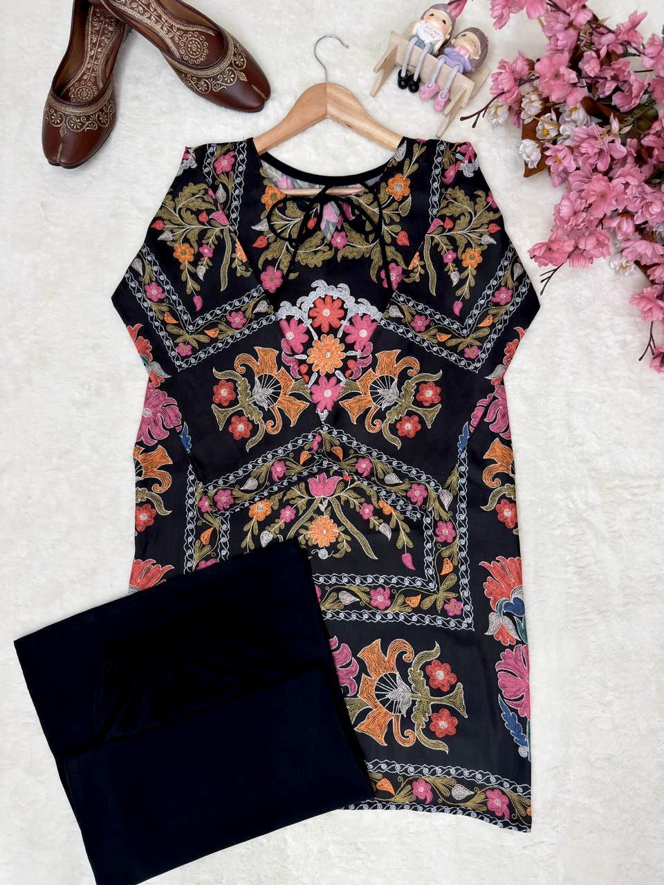 Magic Cotton Kurti with Plazzo Set