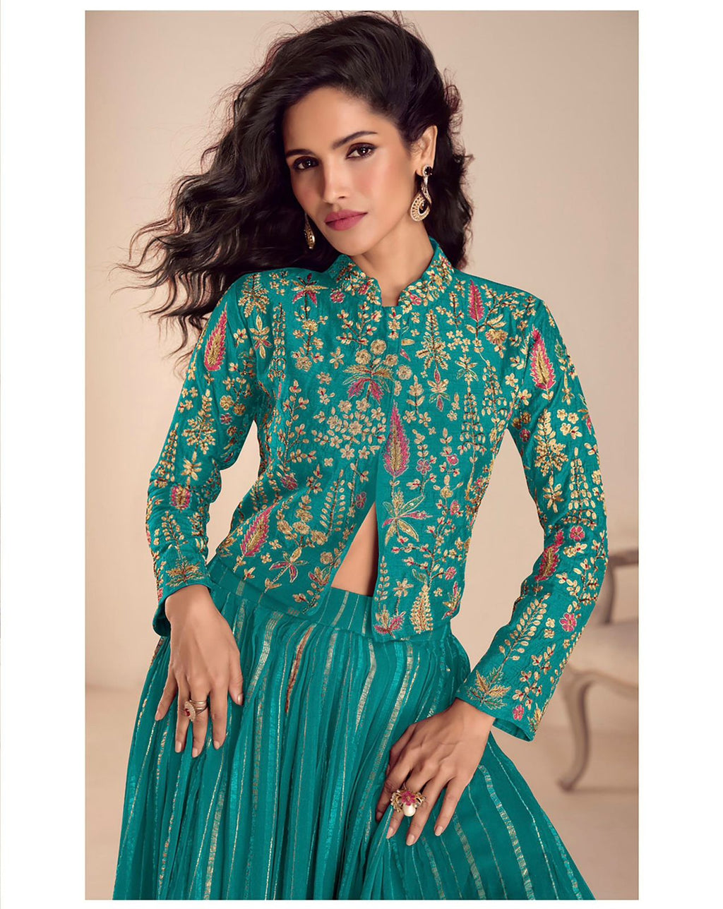 Sargam Vichitra Silk Designer Skirt Set