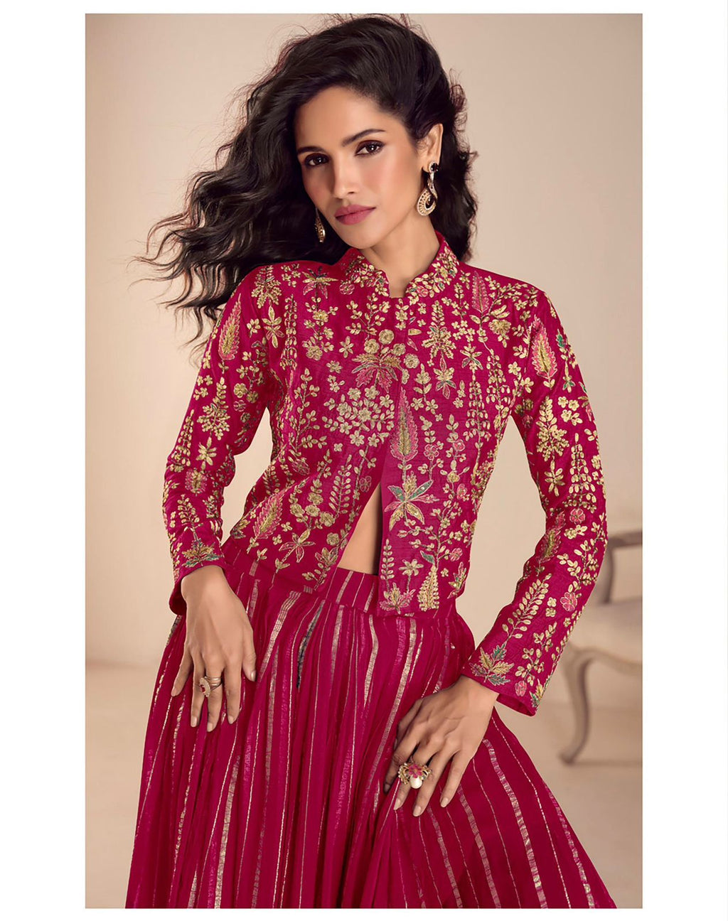 Sargam Vichitra Silk Designer Skirt Set
