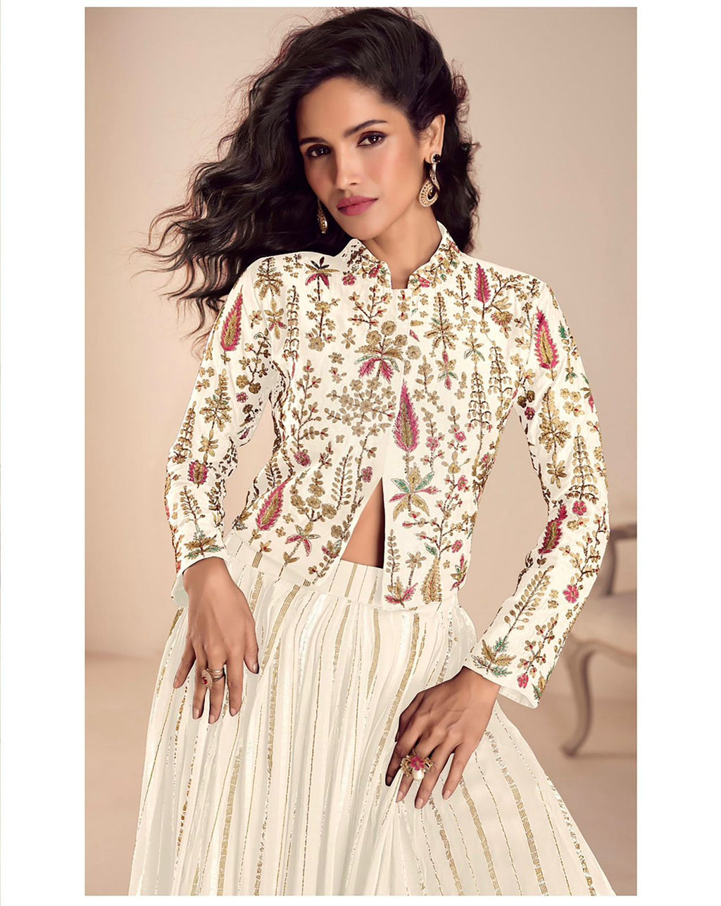 Sargam Vichitra Silk Designer Skirt Set