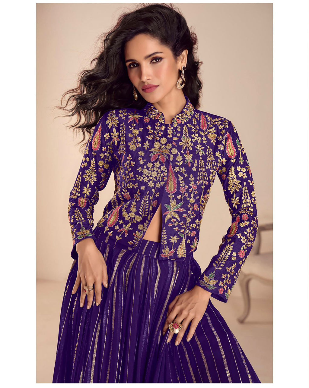 Sargam Vichitra Silk Designer Skirt Set