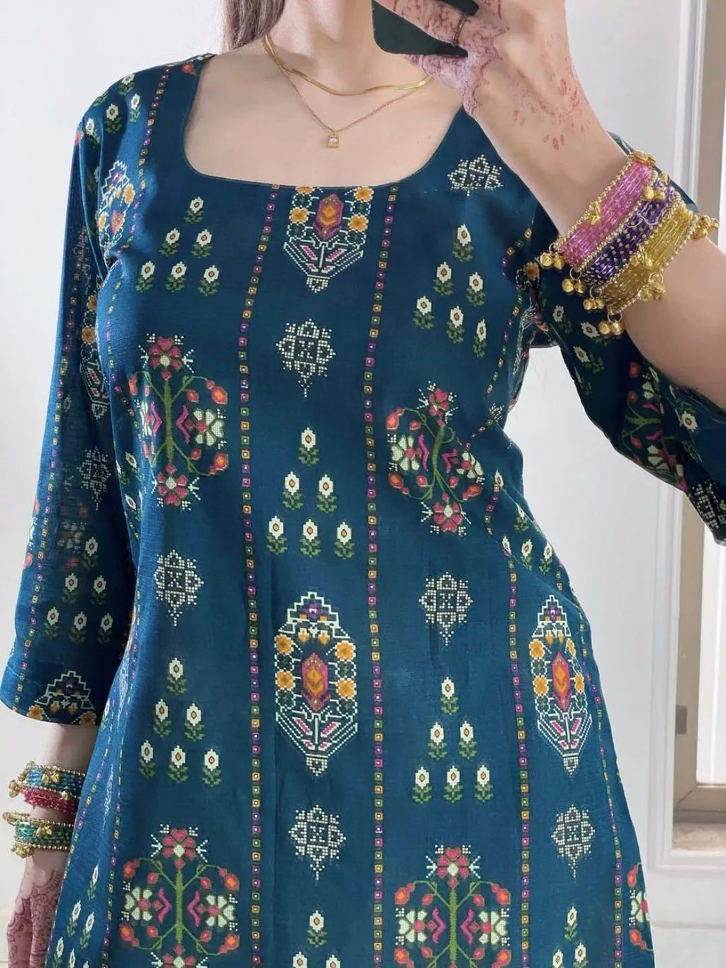 Summer Special Cotton Kurti with Farshi Plazzo Set