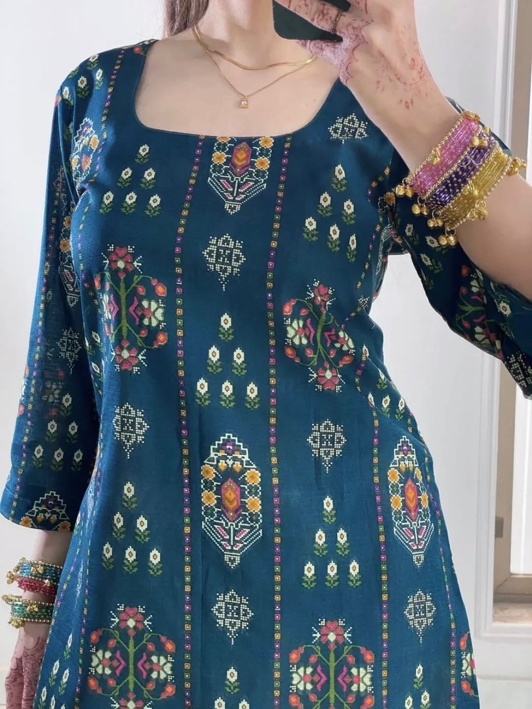 Summer Special Cotton Kurti with Farshi Plazzo Set