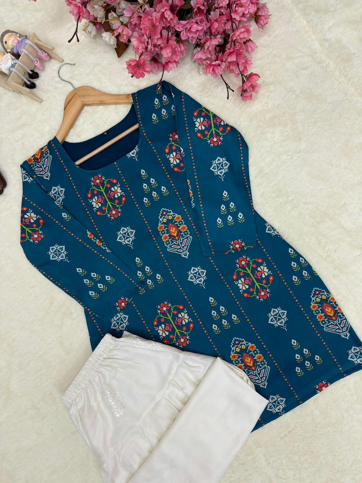 Summer Special Cotton Kurti with Farshi Plazzo Set
