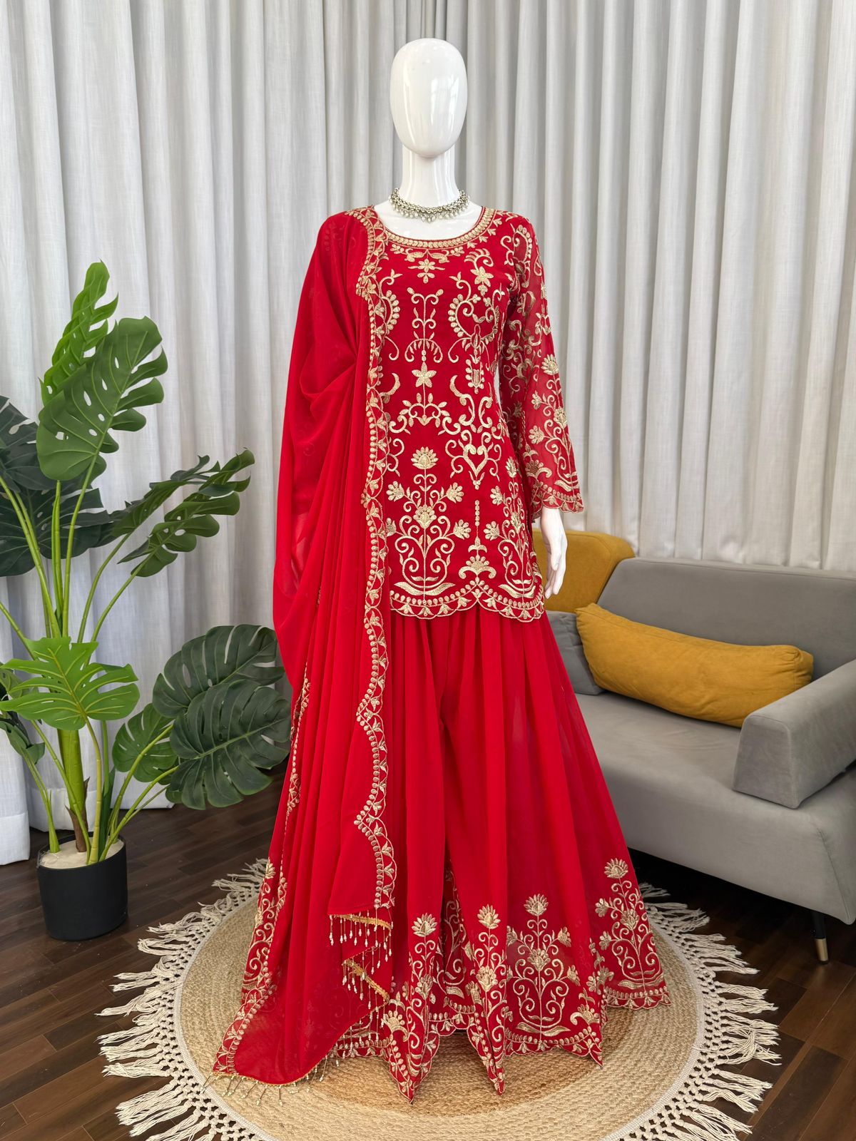 Stylish Kurti Sharara with Dupatta
