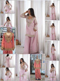 Designer Kurta Sharara Set with Belt Style Dupatta