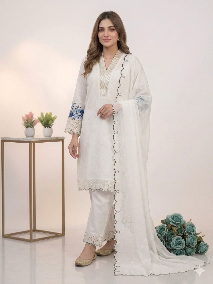 Designer Mal Chanderi Suit