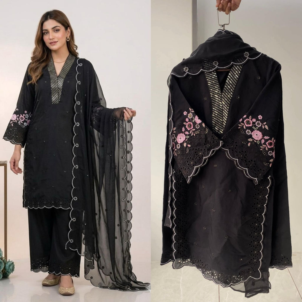 Designer Mal Chanderi Suit