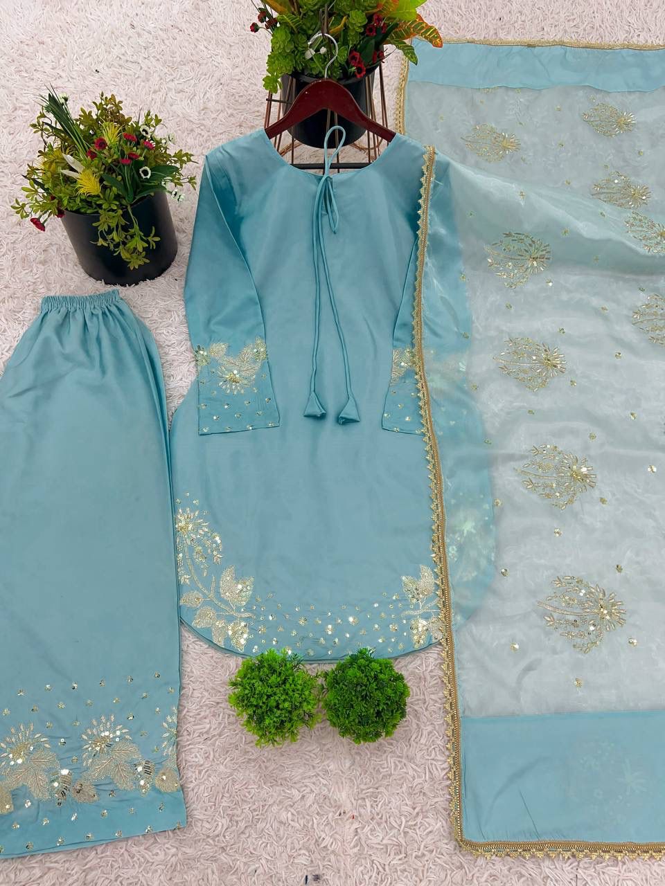 Premium Party Wear Silk Suit for Women