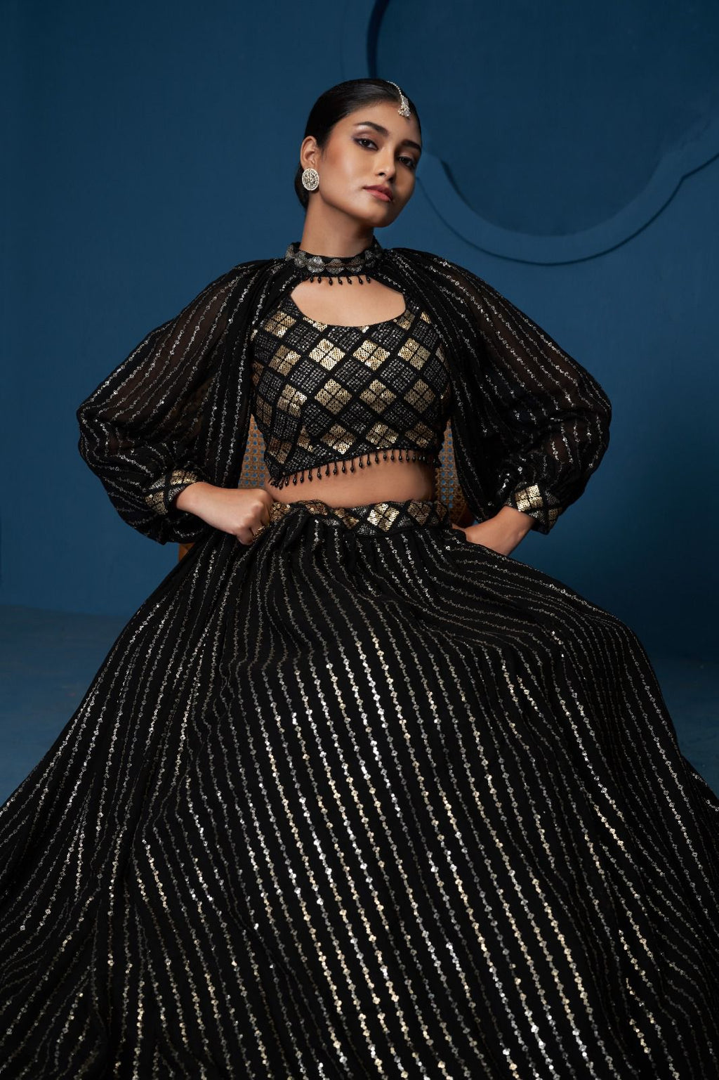 Royal Premium Georgette Lehenga with Heavy Zari Embroidery