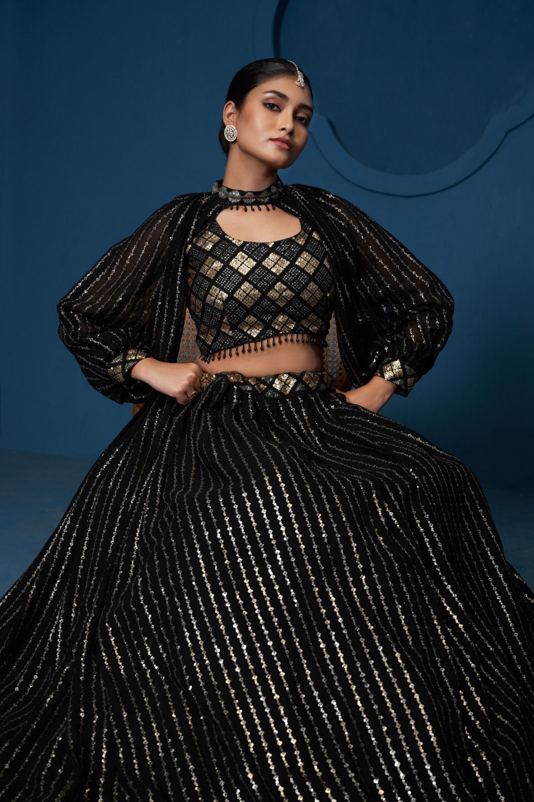 Royal Premium Georgette Lehenga with Heavy Zari Embroidery