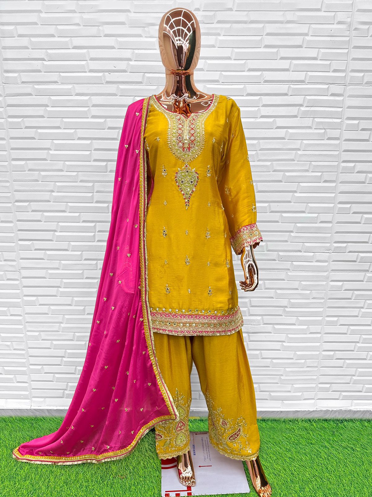 Festive Wear Designer Suit with Rich Embroidery Work