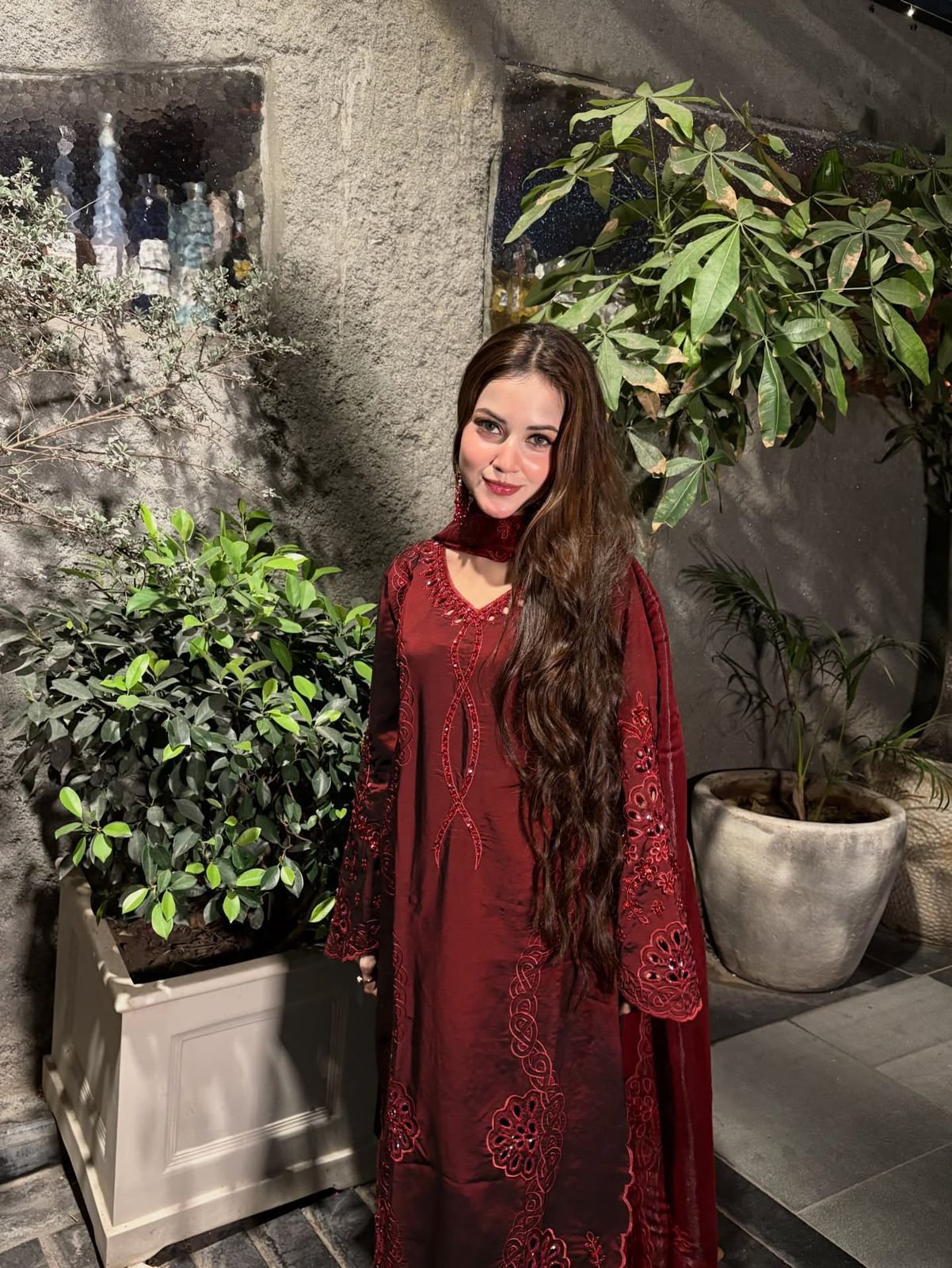 Luxury Sequence Embroidered Palazzo Set