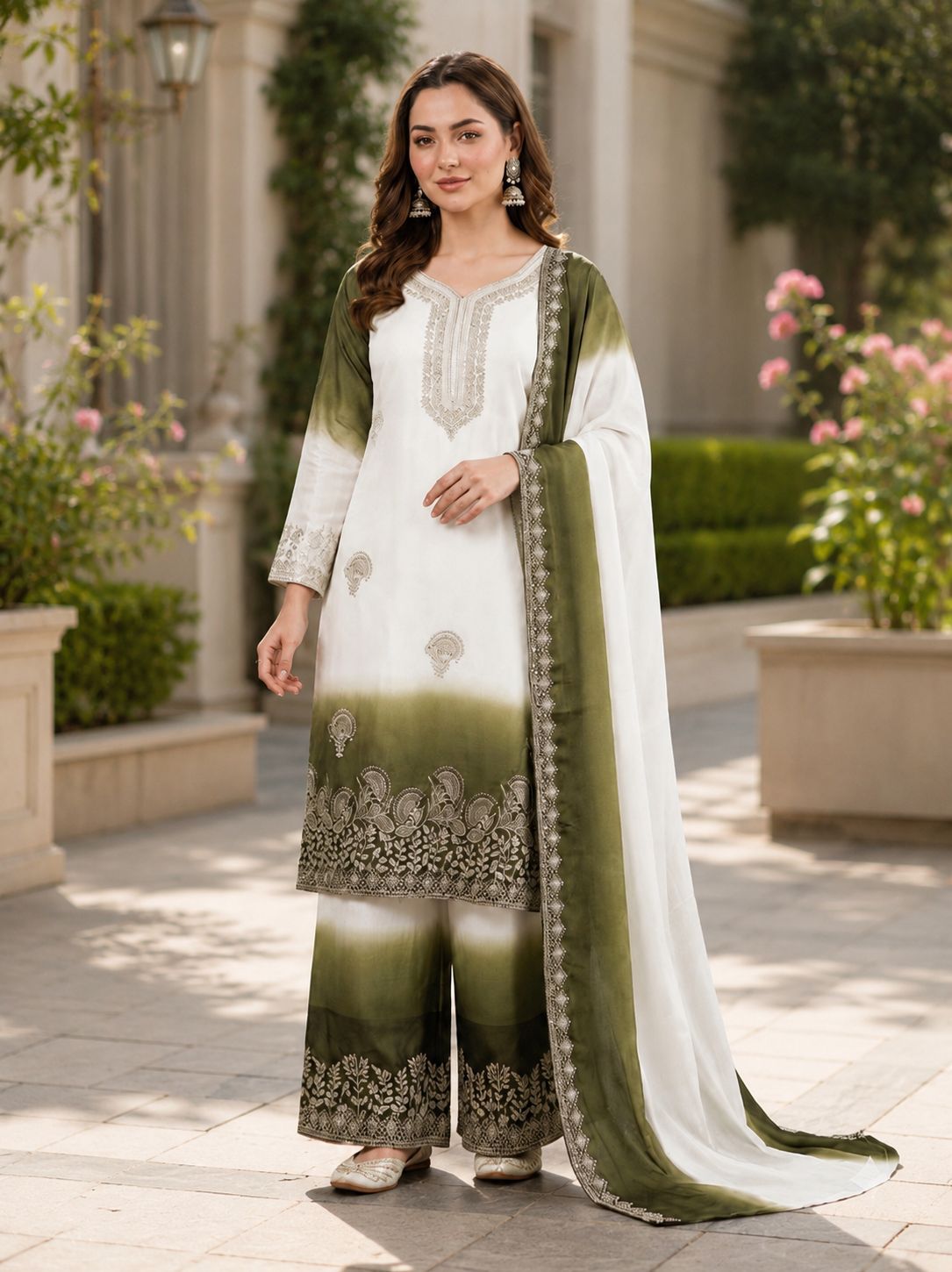Exclusive Dual Tone Star Georgette Collection