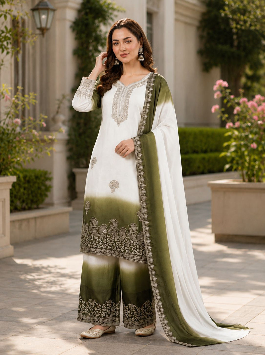 Exclusive Dual Tone Star Georgette Collection